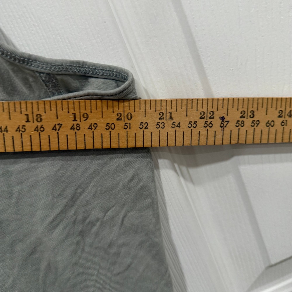 Daily Practice Green Gray Tank Top Dress Sleeveless Racerback bubble Hem M - Picture 5 of 6